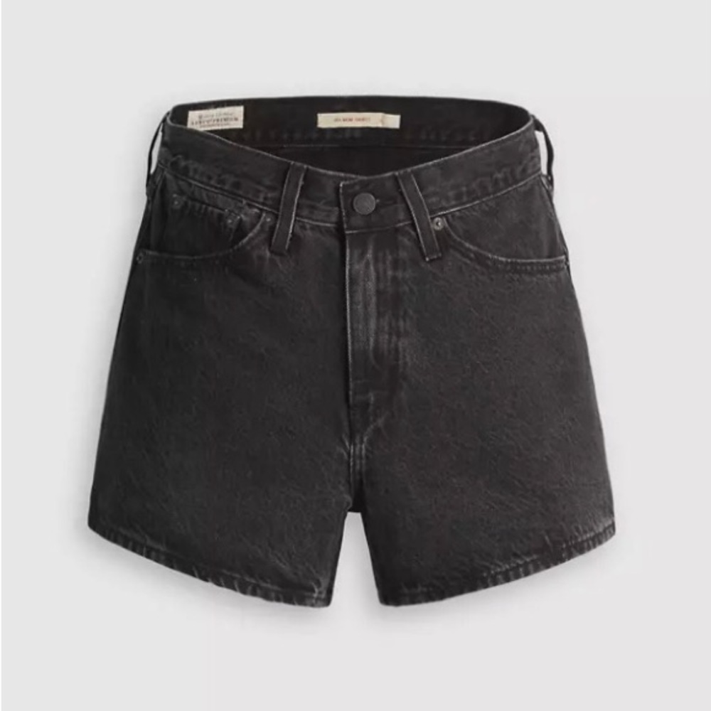Levi's Black 80s high rise shorts